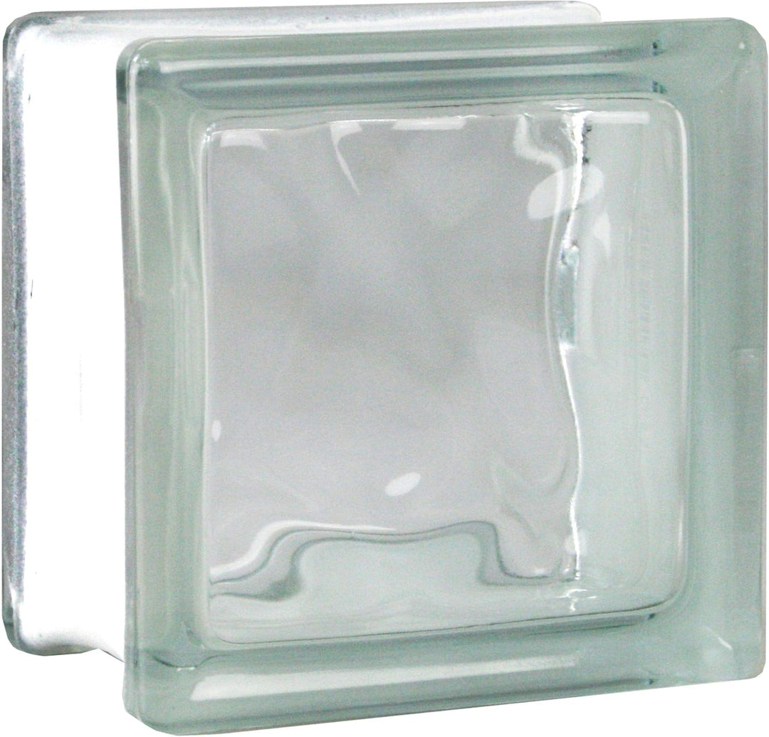 Fuchs Design 5 Stück Glassteine Wolke Klar 1-seitig satiniert 11,5x11,5x8 cm, 1-seitig satiniert 11,