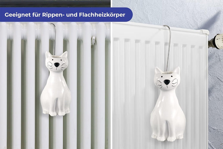 Maximex Luftbefeuchter Katze 2er Set, für ein gesundes und angenehmes Raumklima, einfach über den He