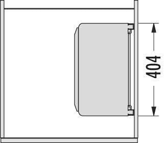 Hailo Müllsackhalter 3272121 | Einbau bzw Anbau Wertstoff Depot | Massive Bauweise aus Stahlblech |
