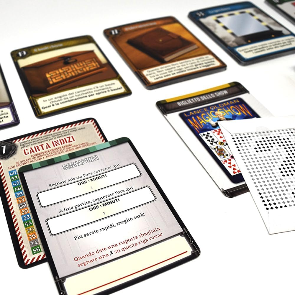 DV Spiele - Deckscape-Hinter der Sipario-EIN Escape Room Pocket - Italienische Edition, Mehrfarbig,