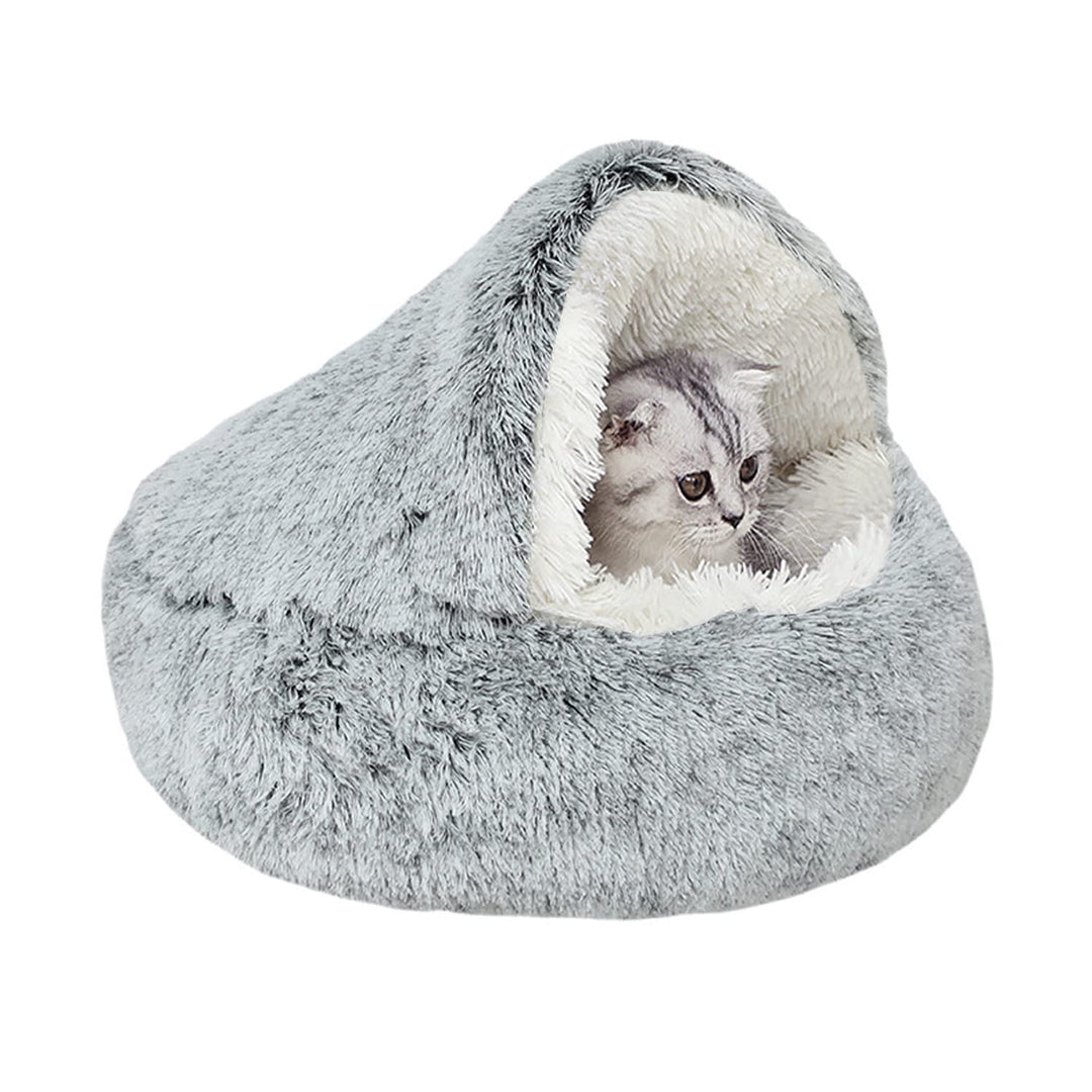 YAGE Beruhigendes Katzenbett,Flauschiges Plüsch-Kätzchenbett,waschbares Anti-Angst-Welpenbett,Hausti