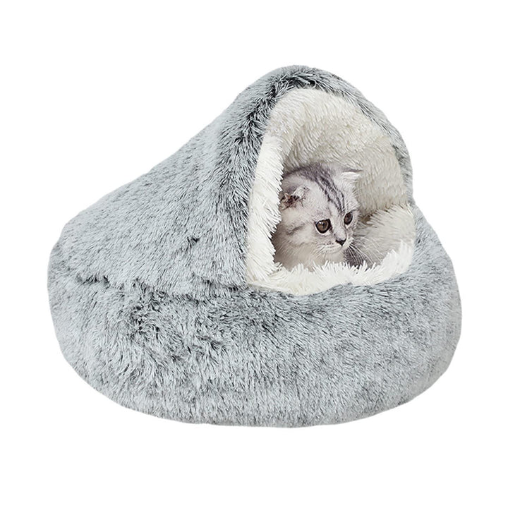 YAGE Beruhigendes Katzenbett,Flauschiges Plüsch-Kätzchenbett,waschbares Anti-Angst-Welpenbett,Hausti