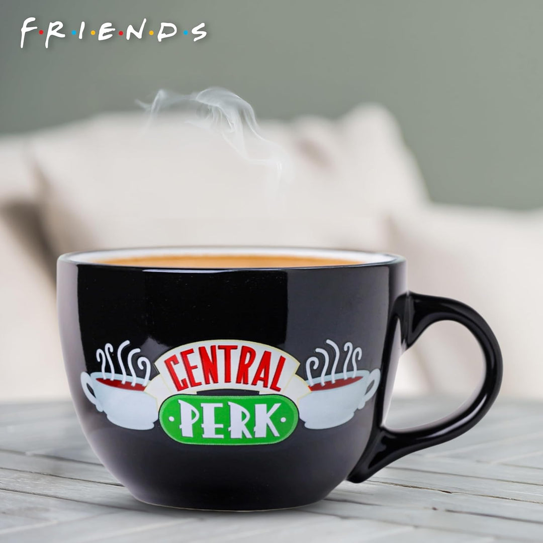 Silver Buffalo Friends Central Perk Keramiktasse übergross für Kaffee, Suppe, 680 ml Friends Central
