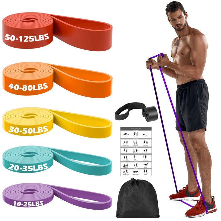Zacro Resistance Bands, Fitnessbänder Widerstandsbänder, Widerstandsband Set mit Türanker, Fitnessbä