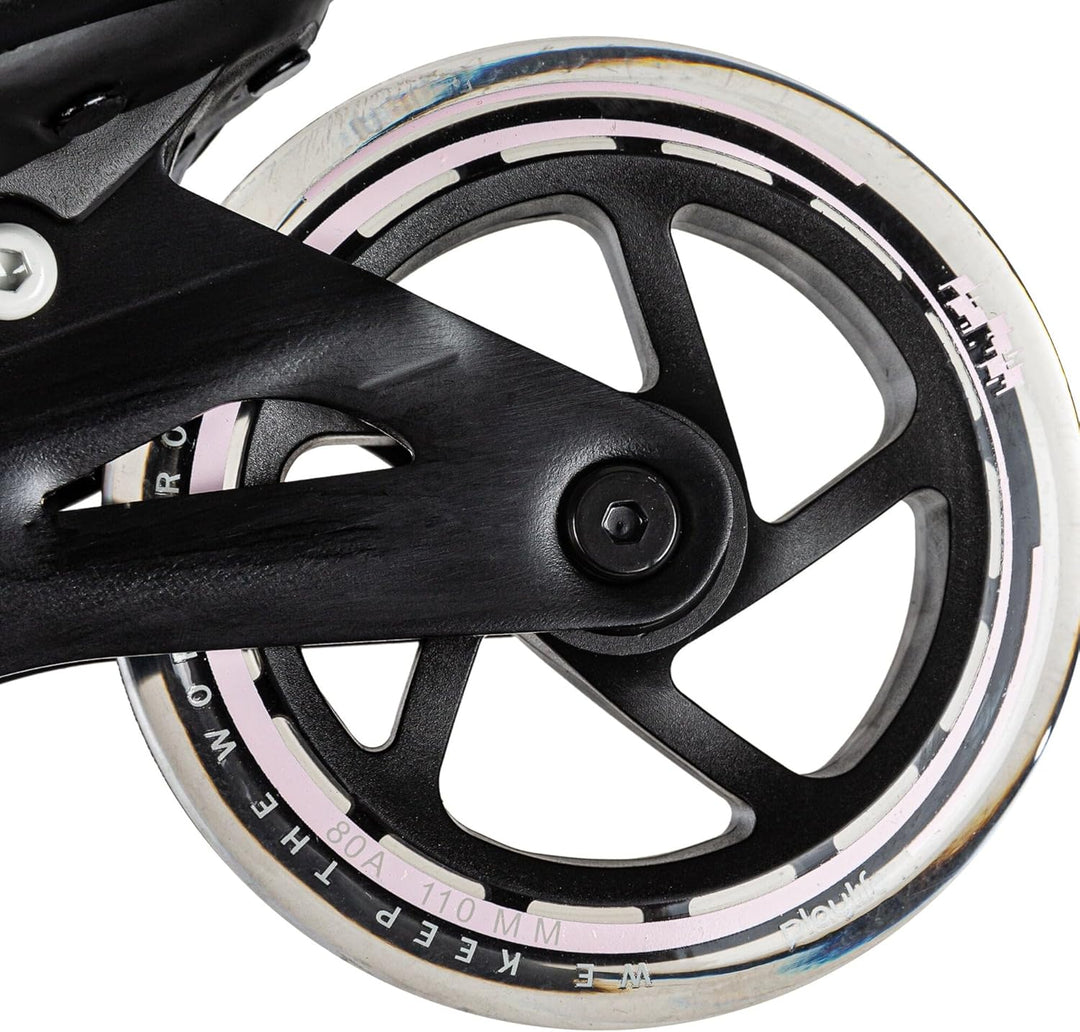 Playlife Inline Skates GT Pink 110, Grau/Pink, für Damen, 110mm/80A Rollen, ABEC 7 Kugellager, Art.