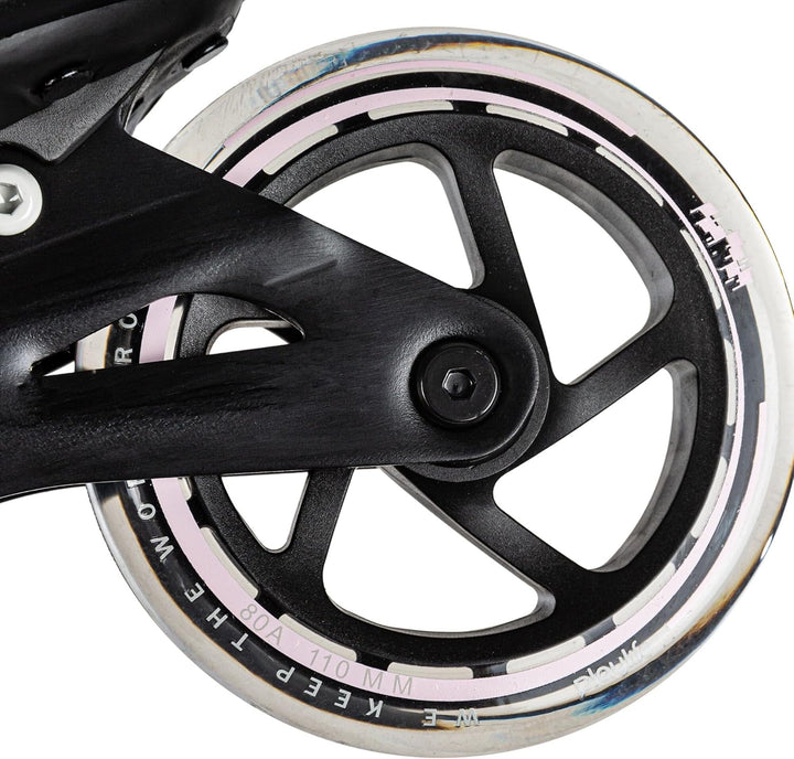 Playlife Inline Skates GT Pink 110, Grau/Pink, für Damen, 110mm/80A Rollen, ABEC 7 Kugellager, Art.