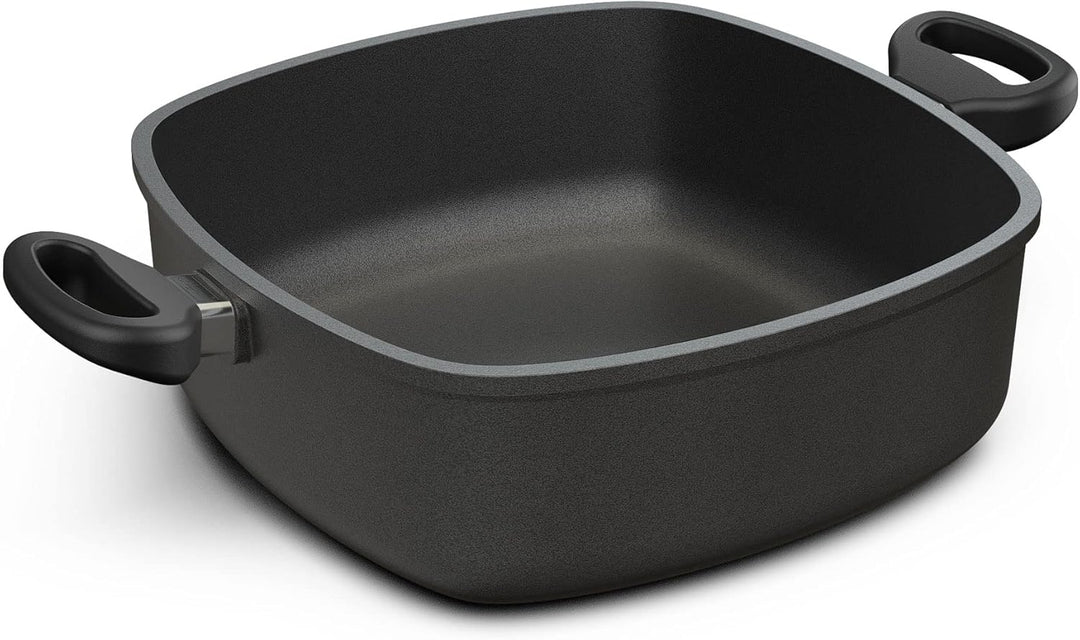 Hoffmann Schmorkasserolle 28x28 cm Induktion Viereckpfanne I Made in Germany I Servierpfanne Eckig I