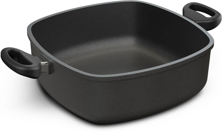 Hoffmann Schmorkasserolle 28x28 cm Induktion Viereckpfanne I Made in Germany I Servierpfanne Eckig I