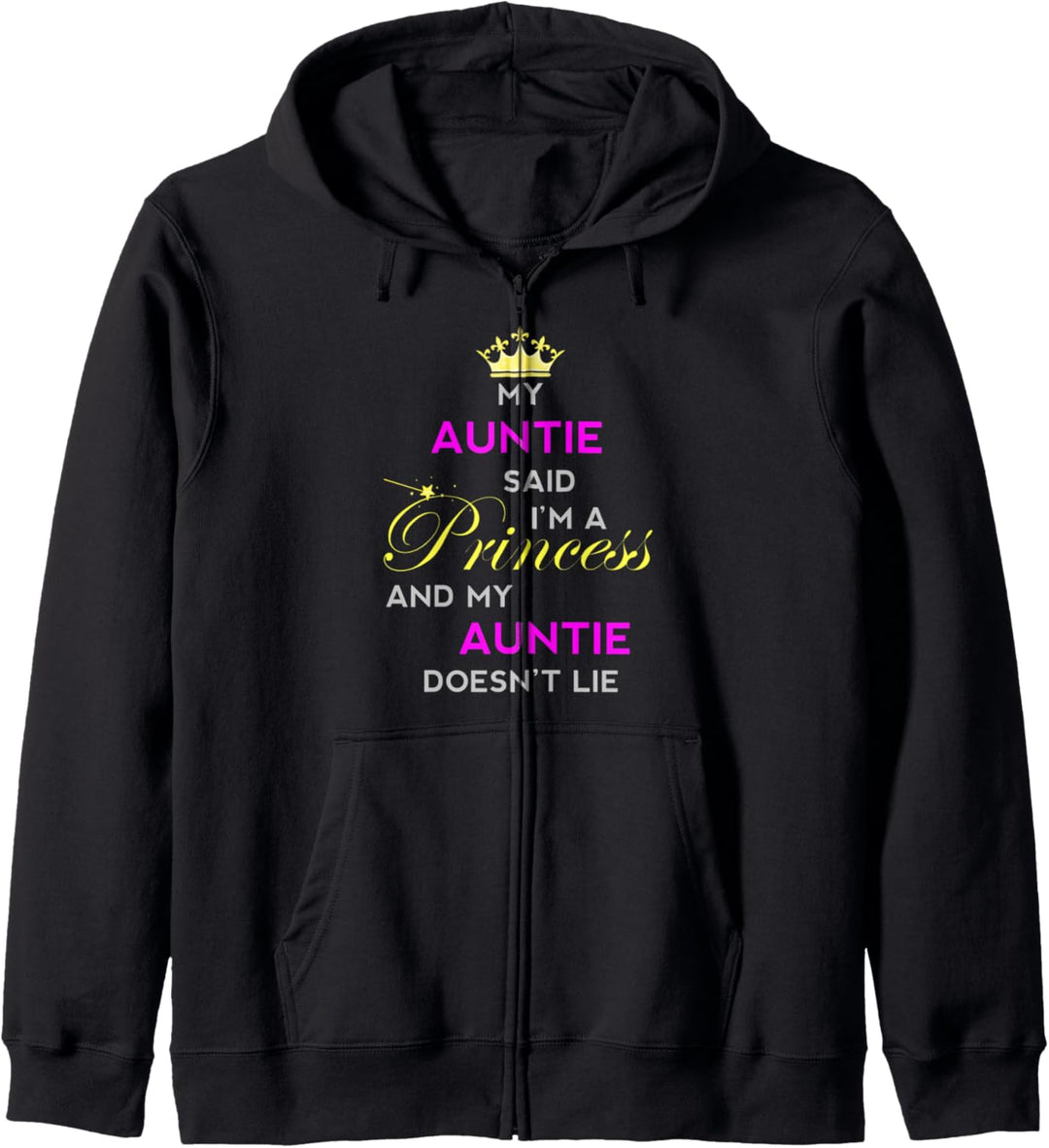 Funny Princess Girl Birthday Gift For Niece From Auntie Aunt Kapuzenjacke