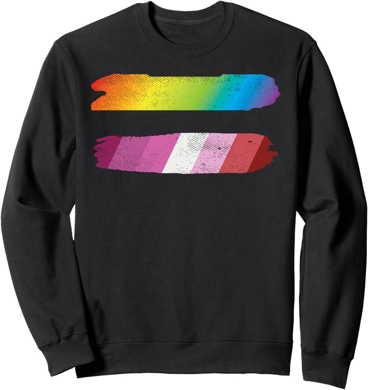 Equal Sign Equality LGBT Lesbian Flag Gay Pride Ally Women Sweatshirt