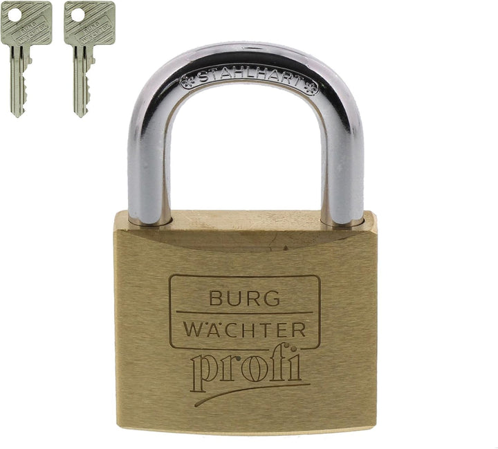 Burg-Wächter Vorhängeschloss, Profi 116 50 SB, inkl. 2 Schlüssel, Bügelstärke: 8 mm Bügelstärke: 8,0
