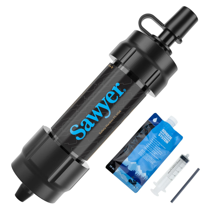 Sawyer Mini PointONE Wasserfilter Outdoor Notversorgung enfernt 100% Mikroplastik und 99,99999%* all