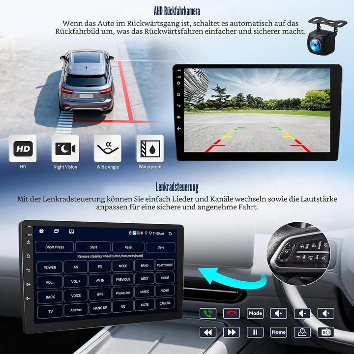 6+128G 8Kern Android 15 Autoradio für Ford Focus Klassiker 2004–2011 mit Wireless CarPlay Android Au