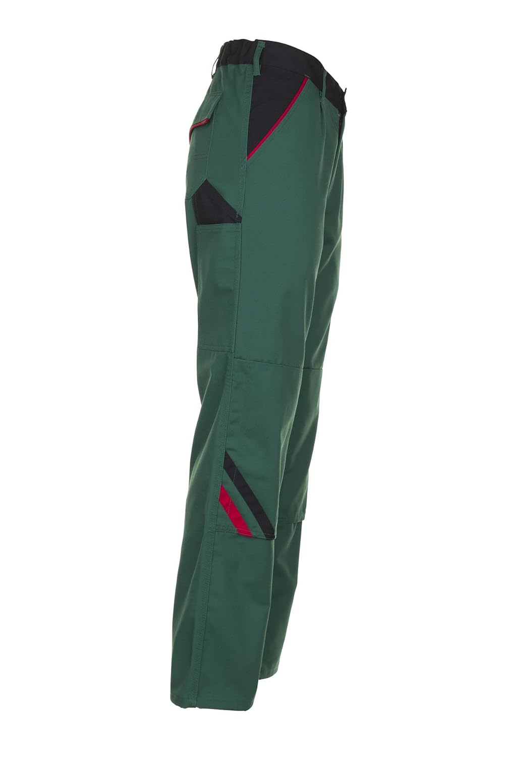 Planam Highline Herren Bundhose grün schwarz rot Modell 2325, Grösse 68 Grün/Schwarz/Rot 68, Grün/Sc