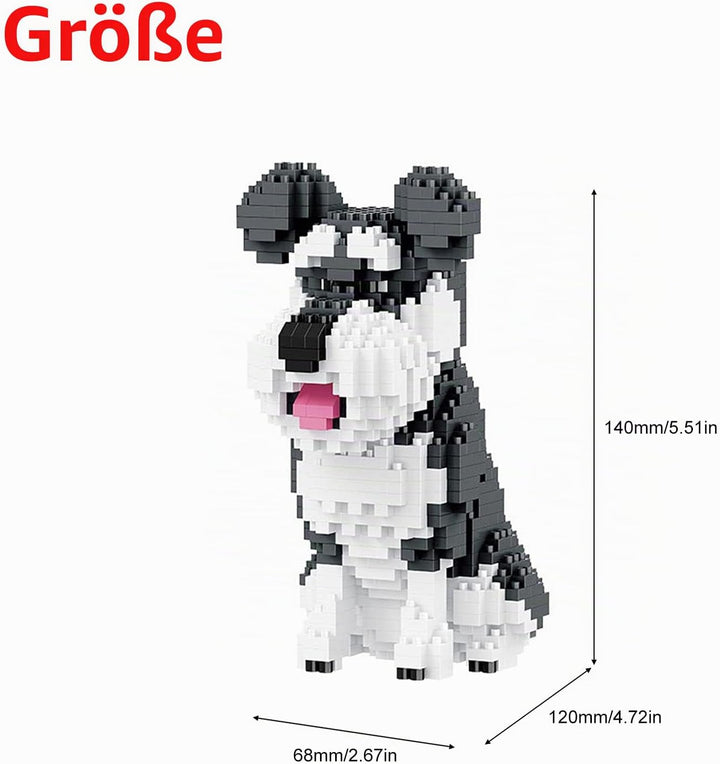 Larcele 934 Stücke Mikro Bausteine Spielzeug Kit, Mini Tier Bricks Bauen Bauklötze Satz KLJM-05(Schn