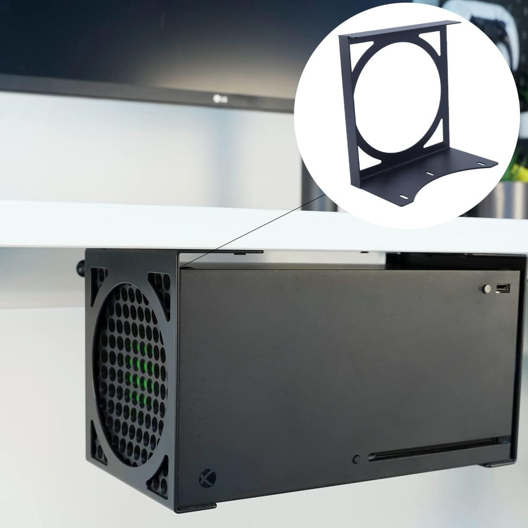 Untertischhalterung der Serie X, Stealth-Halterung für XSX, platzsparende Konsolenhalterung mit belü