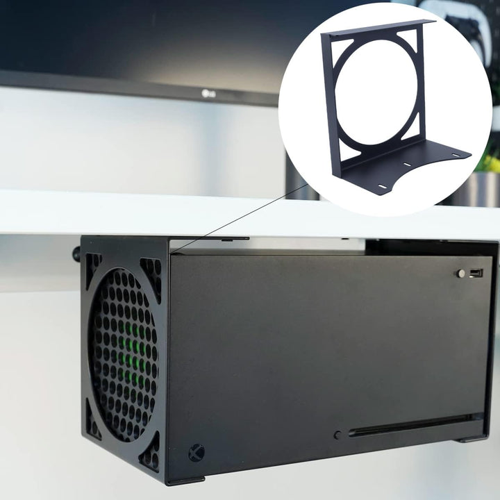 Untertischhalterung der Serie X, Stealth-Halterung für XSX, platzsparende Konsolenhalterung mit belü