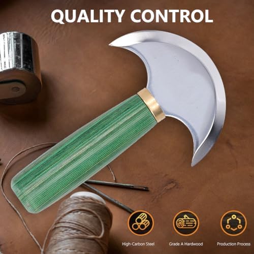 Pssopp Leder Rundmesser Lederhandwerk Trimmwerkzeug Leder Rundkopfmesser Lederhandwerksmesser Leder