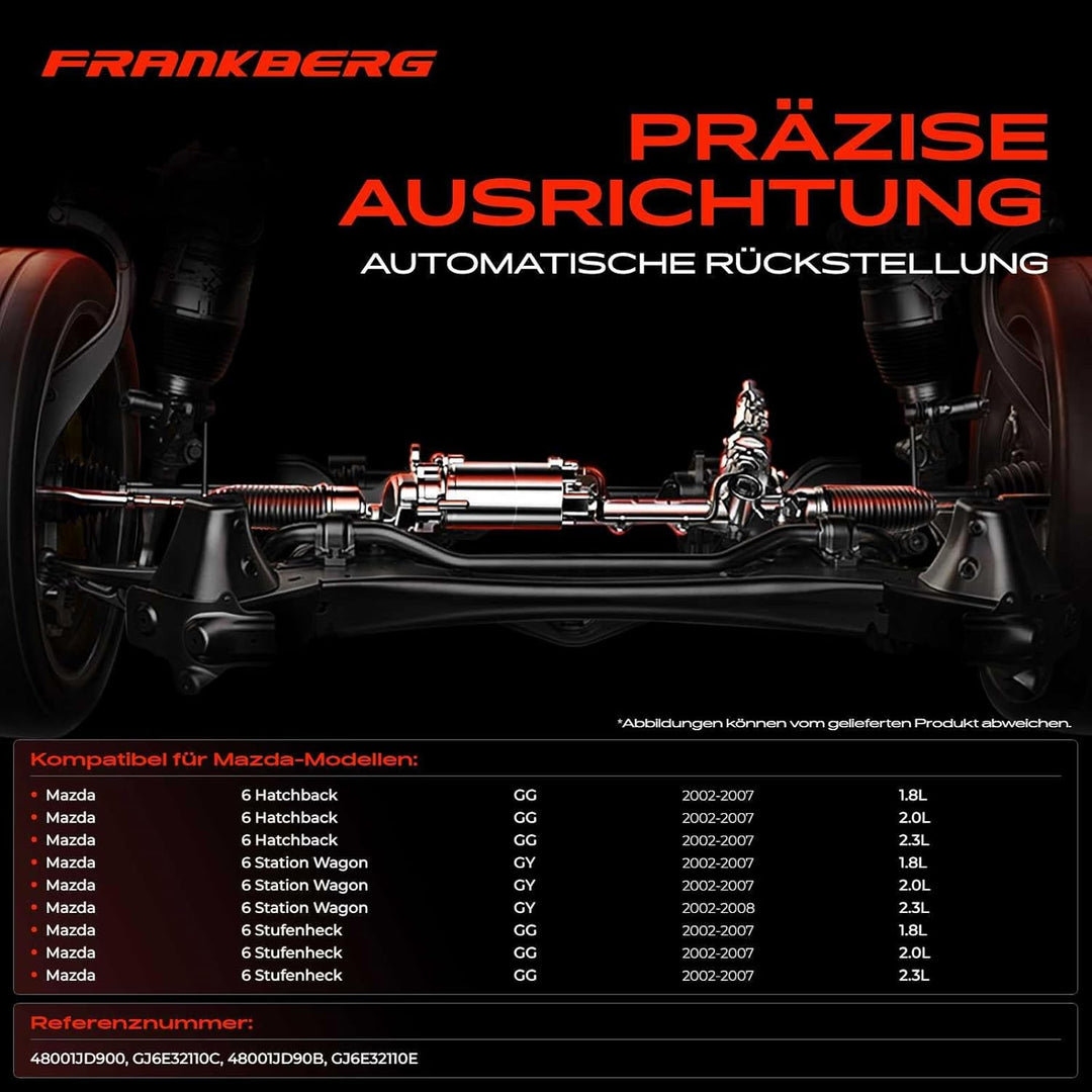 Frankberg Lenkgetriebe Servolenkgetriebe Hydraulisch für Linkslenker Kompatibel mit 6 Hatchback G.G