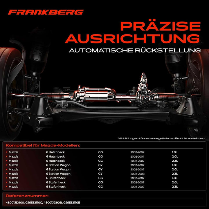 Frankberg Lenkgetriebe Servolenkgetriebe Hydraulisch für Linkslenker Kompatibel mit 6 Hatchback G.G