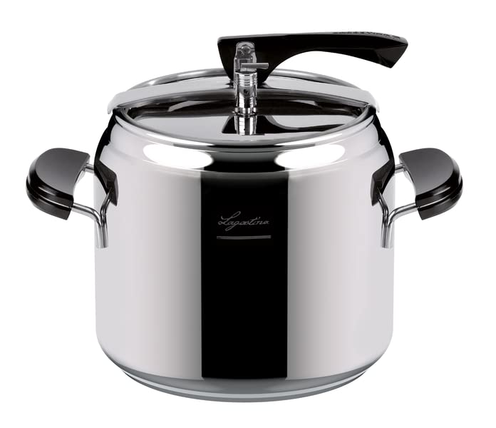 Lagostina Schnellkochtopf La Classica Lagofusion, Ø 24 cm, Fassungsvermögen 9 l, mit Korb, Rezeptbuc