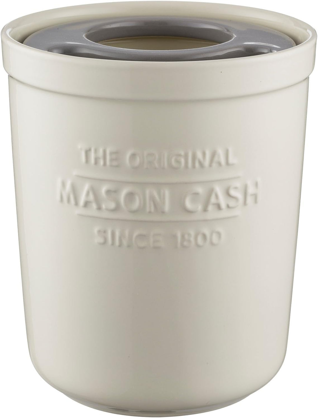 Mason Cash Innovative Küchenhelfer Topf und Untersetzer, Keramik, aus/weiss, 16 x 16 x 20 cm Utensil