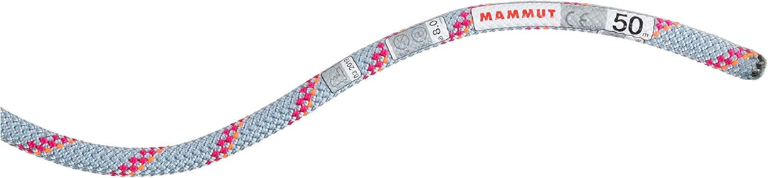 Mammut 8.0 Alpine Dry Halbseil 50 m Dry Standard, Zen/Pink (Mehrfarbig), 50 m Dry Standard, Zen/Pink