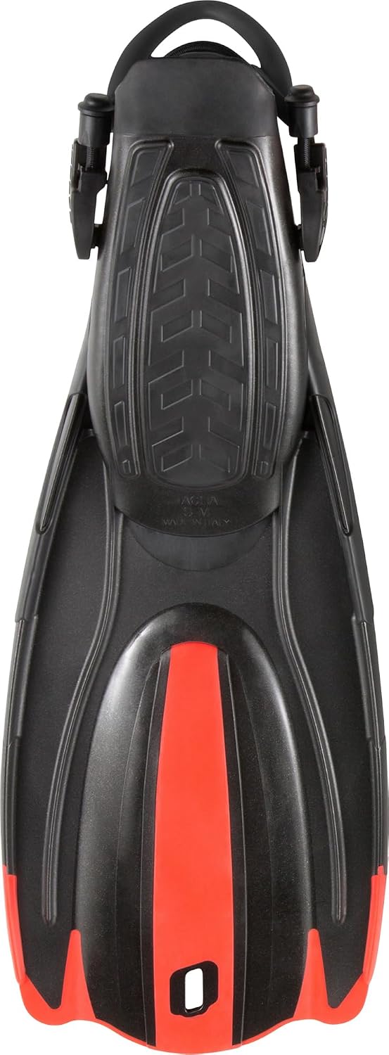 Cressi Unisex-Adult Maui Fins Flossen L-XL Schwarz/Rot, L-XL Schwarz/Rot