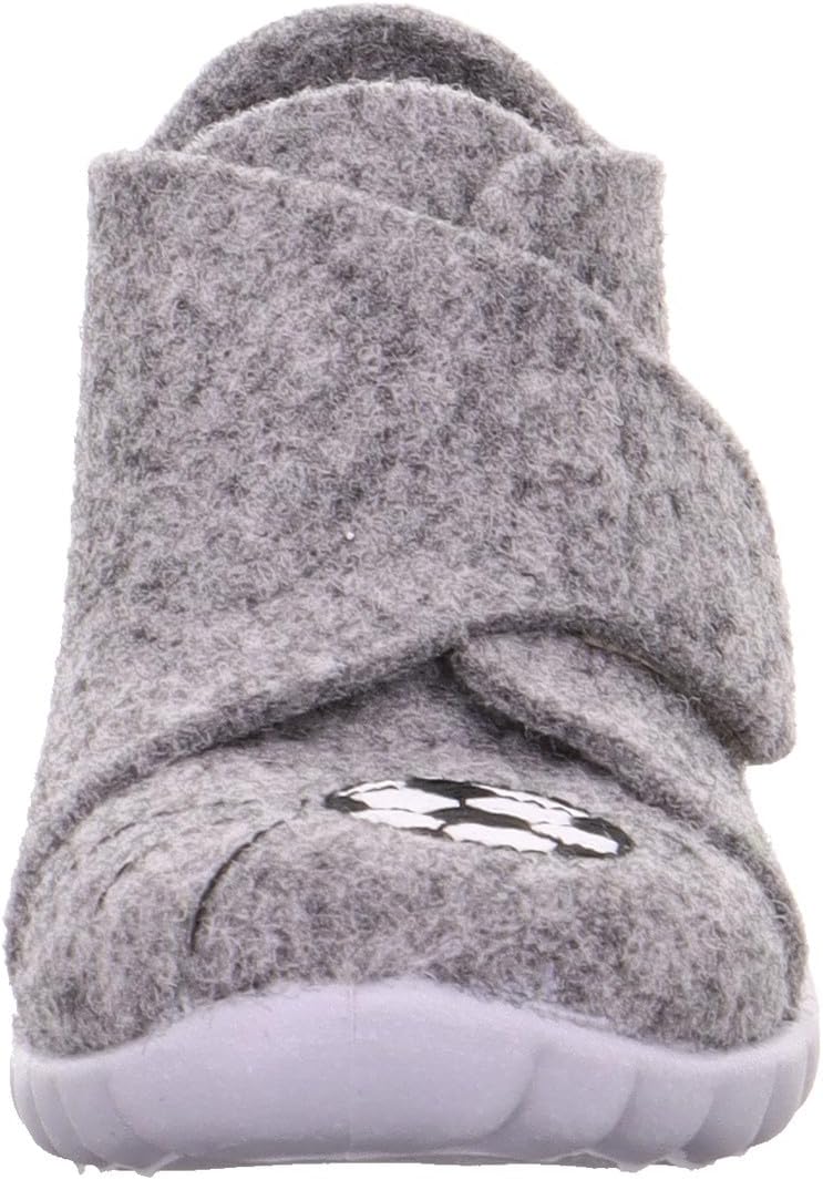 Superfit Jungen Happy WollfilzHausschuh 26 EU Grau 2020, 26 EU Grau 2020