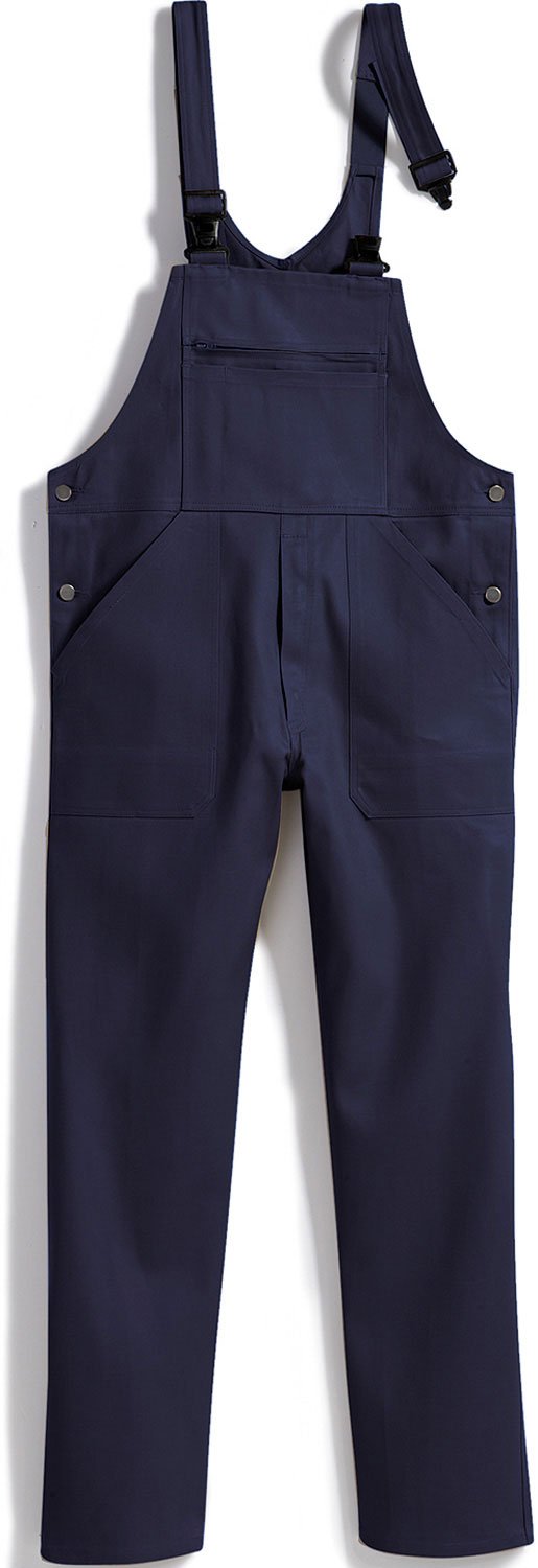 BP Workwear Basic 1413-060-10 Latzhose - Verstellbarer Bund - Kunststoff-Clip-Verschlüsse - Reine Ba