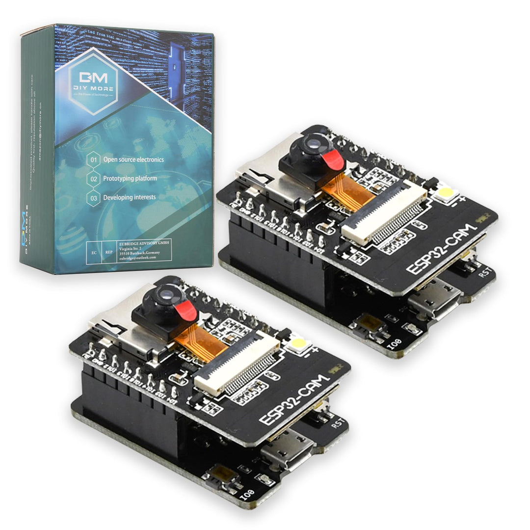 diymore für ESP32 CAM Entwicklungsplatine, WLAN/Bluetooth, für ESP32 DC 5V Dual-Core-Entwicklungspla