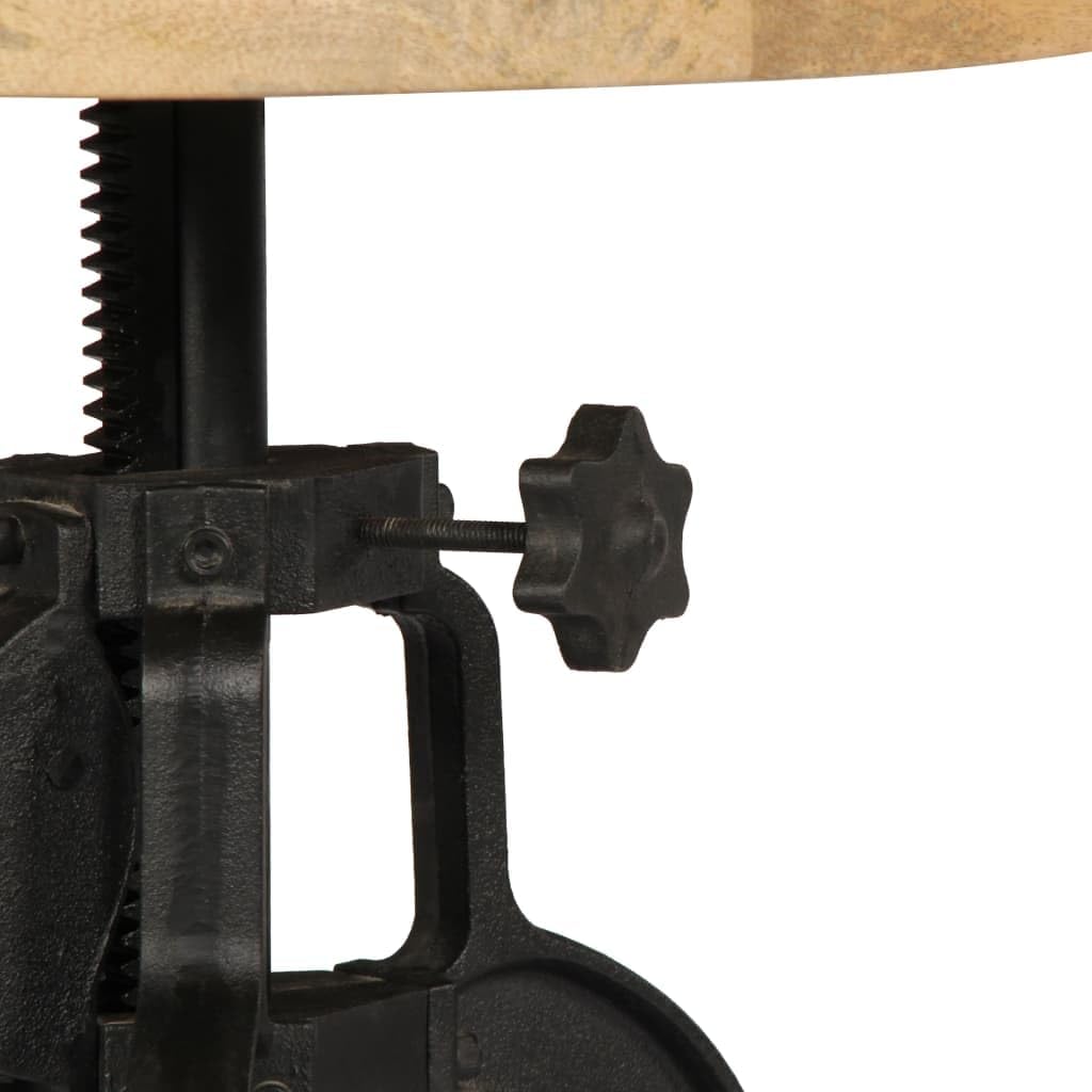 vidaXL Mangoholz Massiv Beistelltisch Höhenverstellbar Wohnzimmertisch Beistelltisch Kaffeetisch Sof