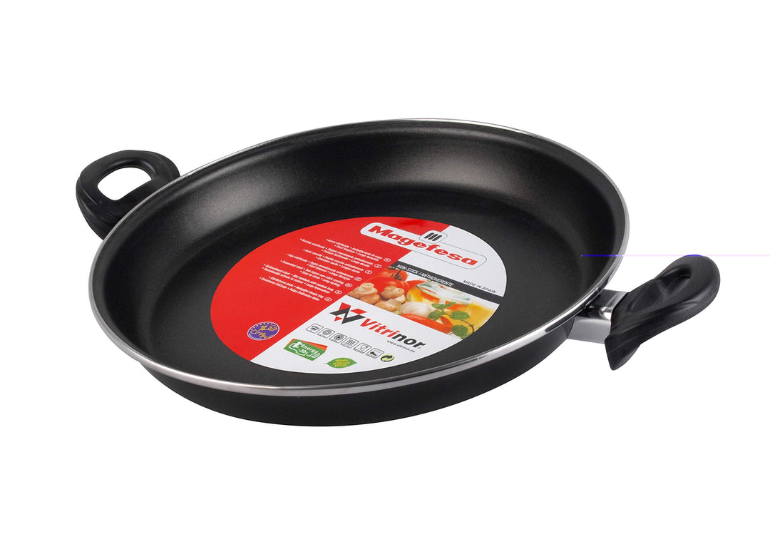 Magefesa Schwarz Paella-Pfanne, Emaillierter Stahl Antihaftbeschichtung, 34_cm, 34_cm