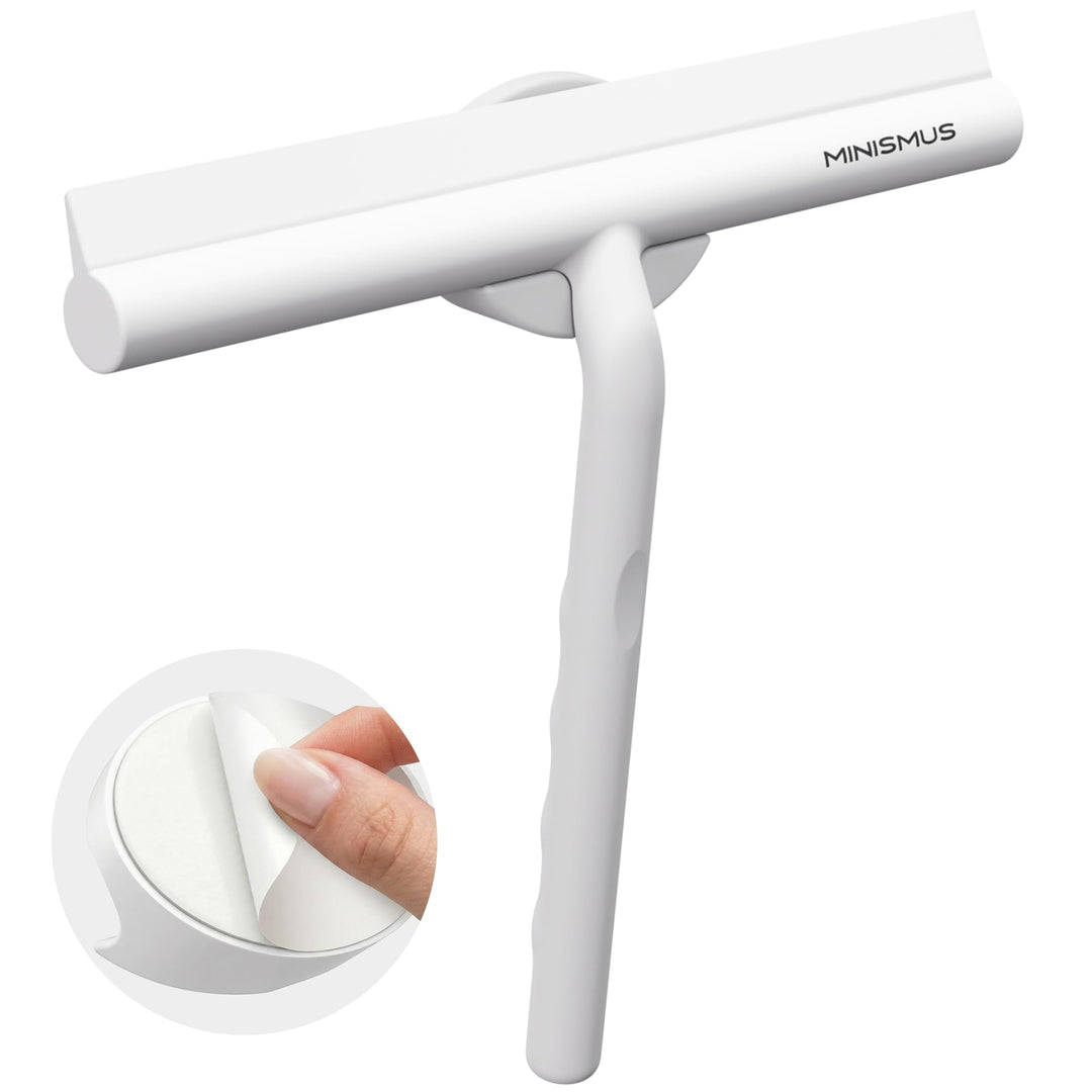Minismus Duschabzieher - Abzieher für Dusche, Bad, Fliesen, Spiegel, Fenster - inkl. Magnet-Halterun