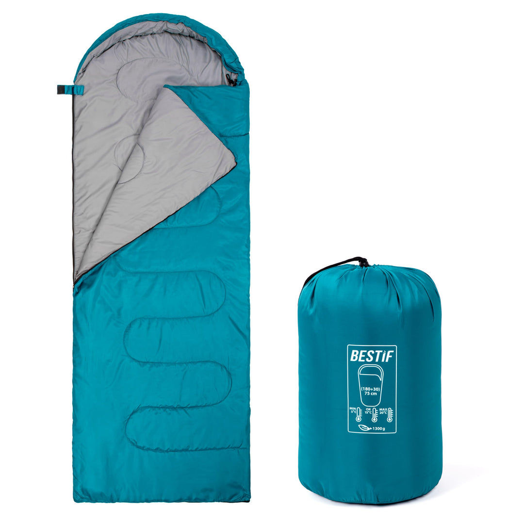 Schlafsack für Camping Outdoor Deckenschlafsack Sommer Wasserdicht Ultraleicht Kleines Packmass Trag