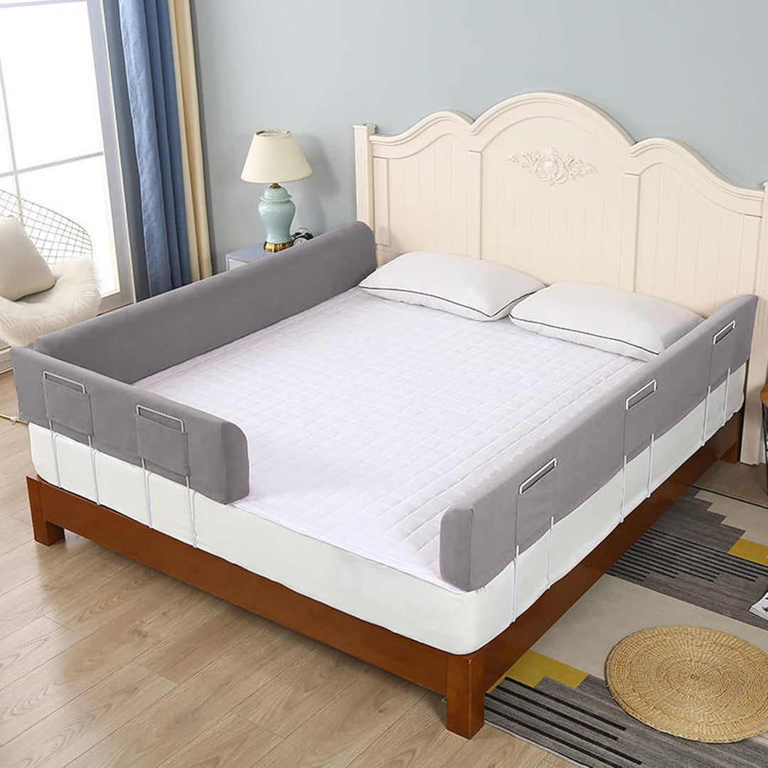 Froadp 360 cm Kinder Bettkantenschutz Set Höhenverstellbar Kinderbettgitter rutschfeste Rausfallschu