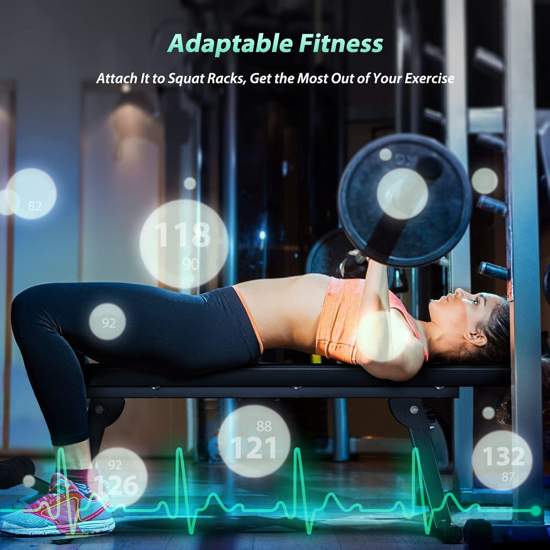 JX FITNESS Multifunktion Hantelbank Trainingsbank Flachbank Klappbare Hantelbänke und Rückentrainer,