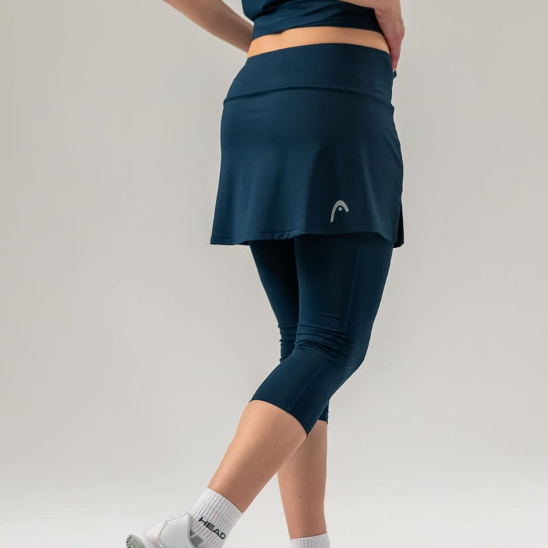 HEAD Damen Club 3/4 Tights Skort W Skorts XS Darkblue, XS Darkblue