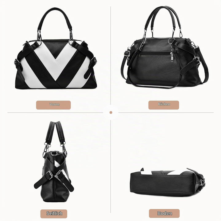 NICOLE &amp; DORIS Handtaschen für Damen Modern Henkeltasche Schultertasche Weiche PU Leder Umhängetasch