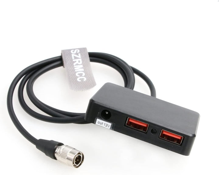 SZRMCC Audioroot Hawk-Woods DV-SQN4S Hirose 4-Pin auf Dual USB QC3.0 5V 3A Schnellladekabel für Hand
