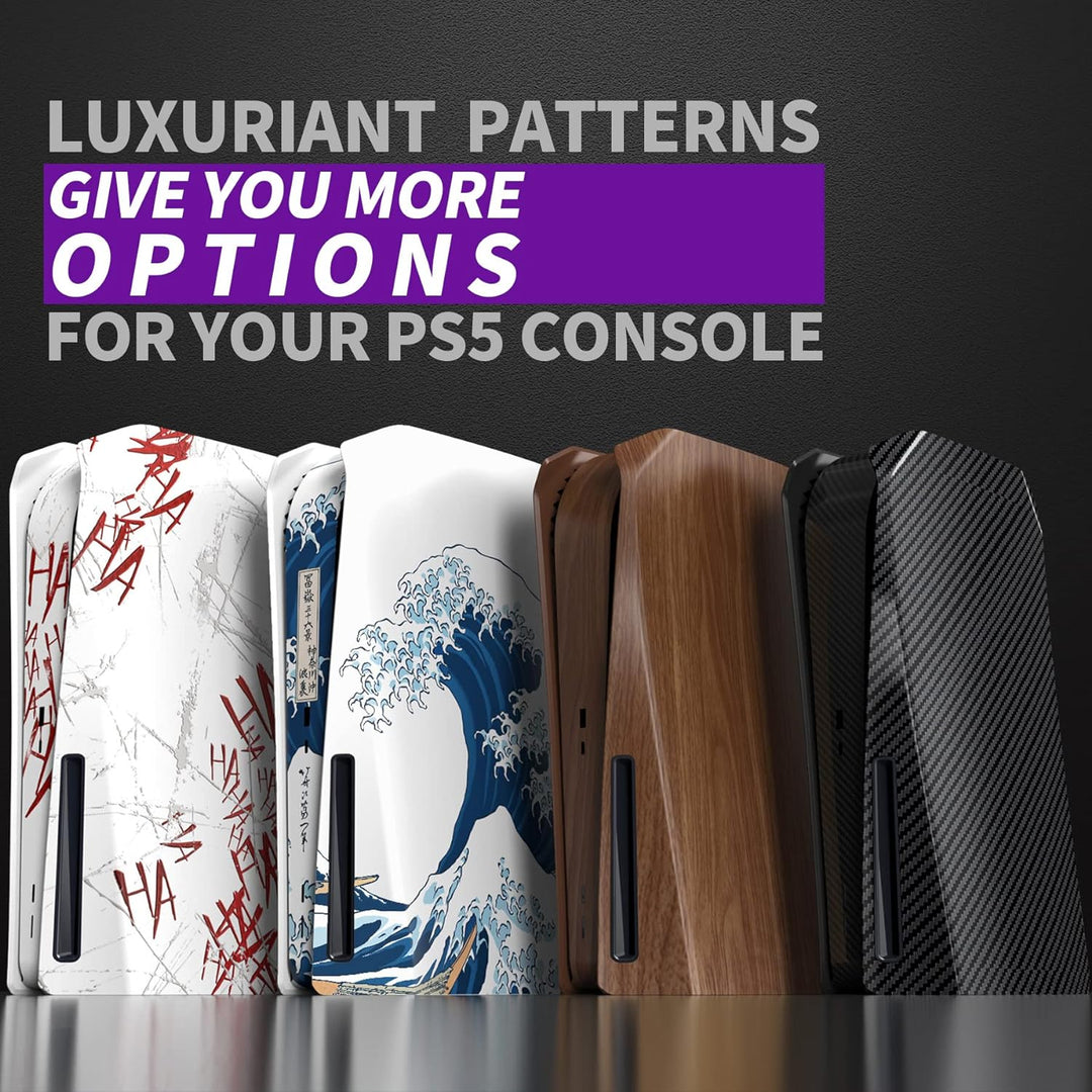eXtremeRate Re-Design eXcover Shell für ps5 Konsole Disc Edition, Intergriert Abdeckung Seitenplatte