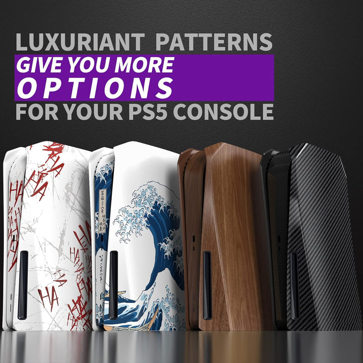 eXtremeRate Re-Design eXcover Shell für ps5 Konsole Disc Edition, Intergriert Abdeckung Seitenplatte