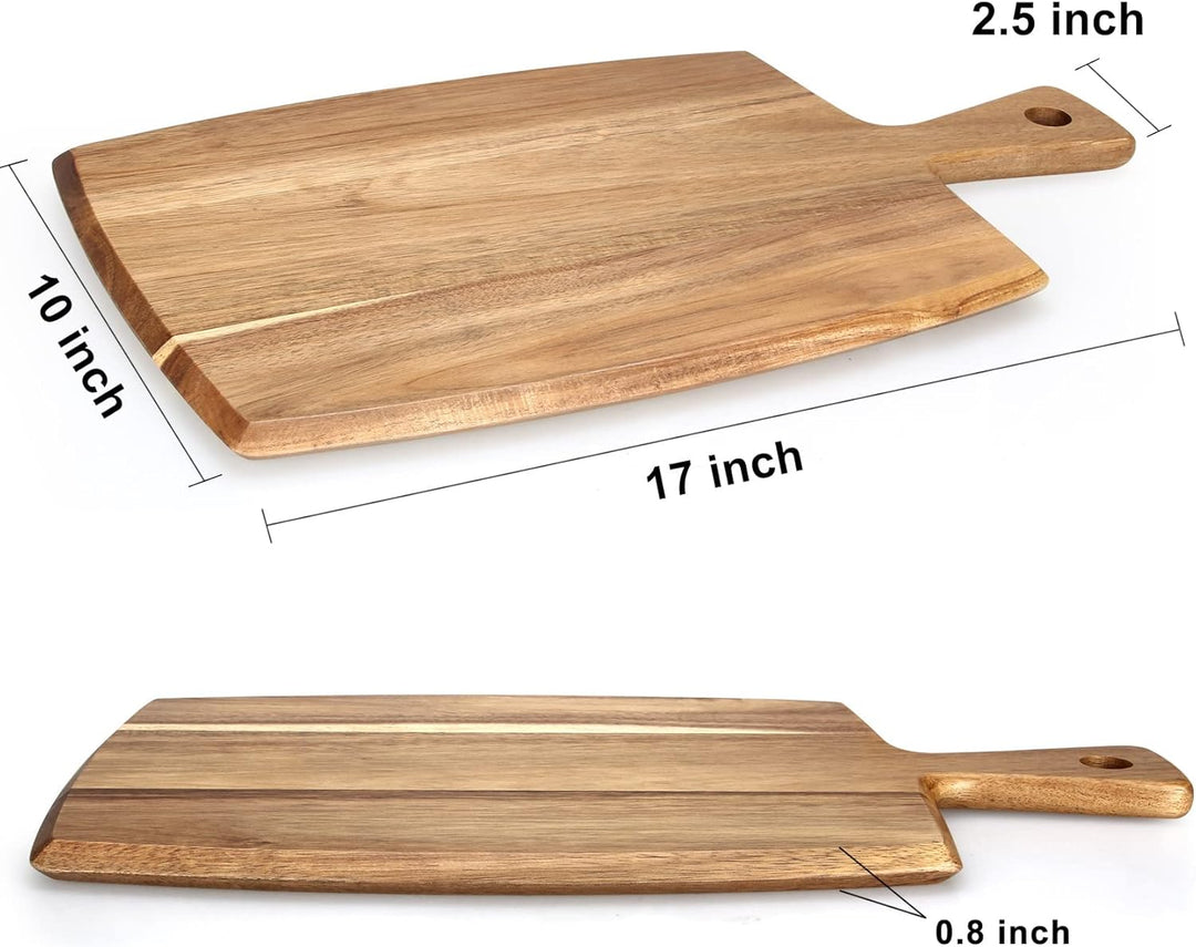Schneidebrett aus Akazienholz Holzbrett Cheese Charcuterie Boards 43 x 25 cm Küche Schneidbrett Holz