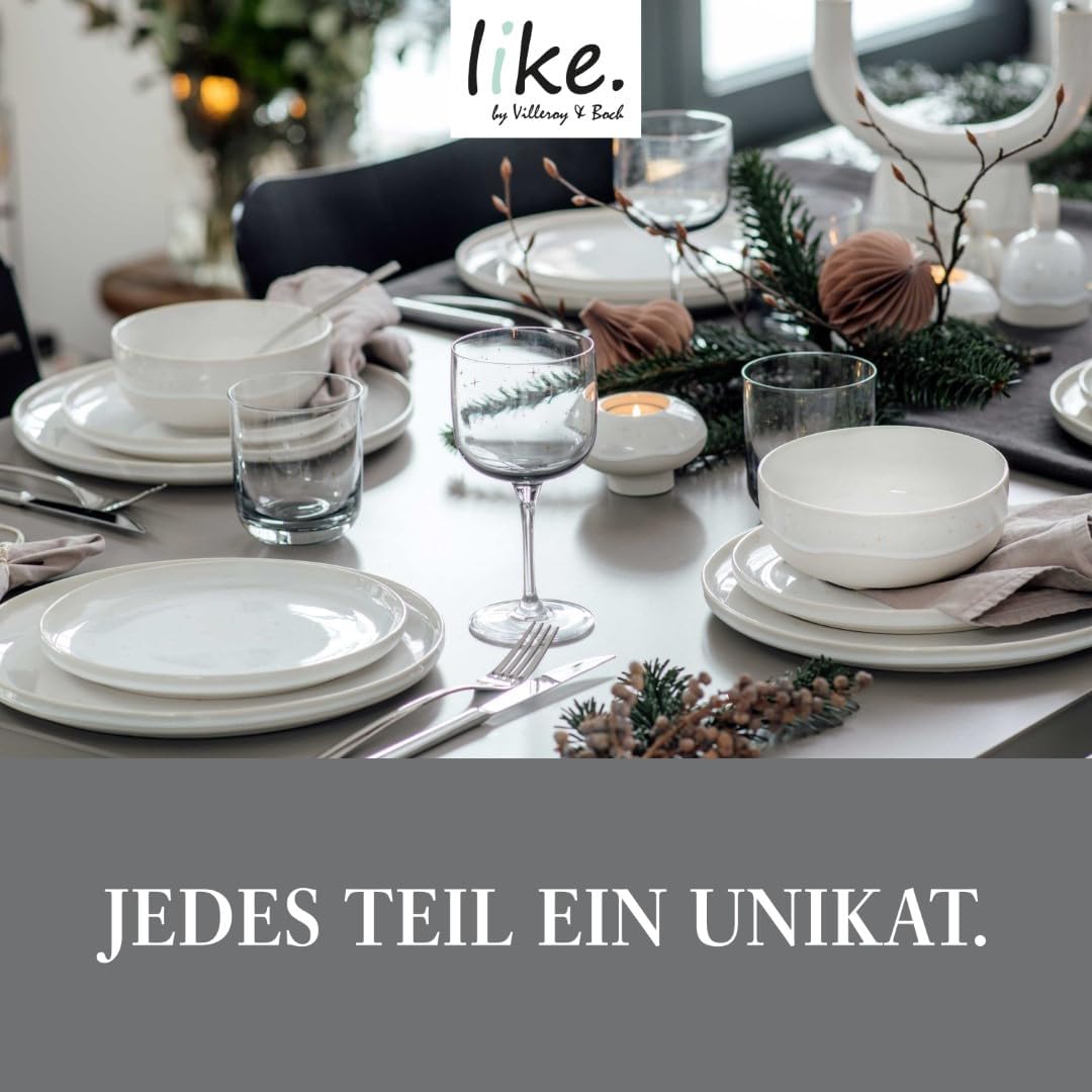 like. by Villeroy & Boch – Winter Glow Kerzenhalter U-Form, Weihnachtsdeko aus Premium Porzellan, Ke