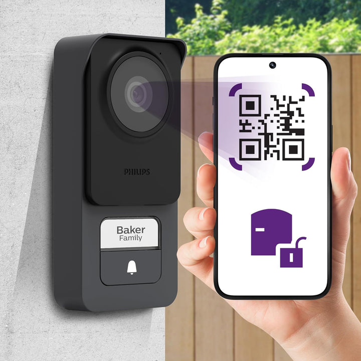 Philips WelcomeEye Connect 3 Video-Türsprechanlage WLAN Komplett-Set 1 Familienhaus