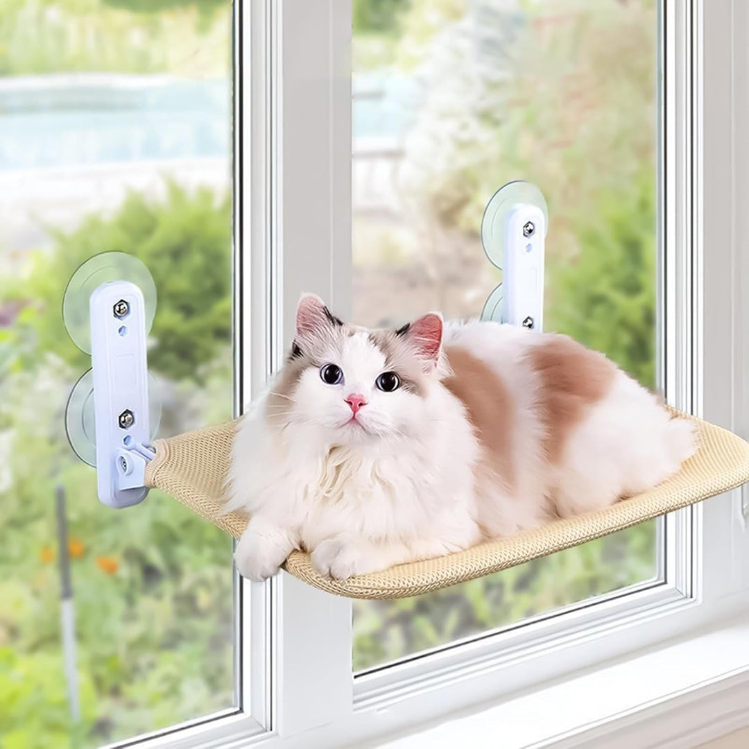 Katzensitz für Fenster, Katzenfensterbett,Katze Wandregale Fenster - Katzenhängematte für grosse Kat