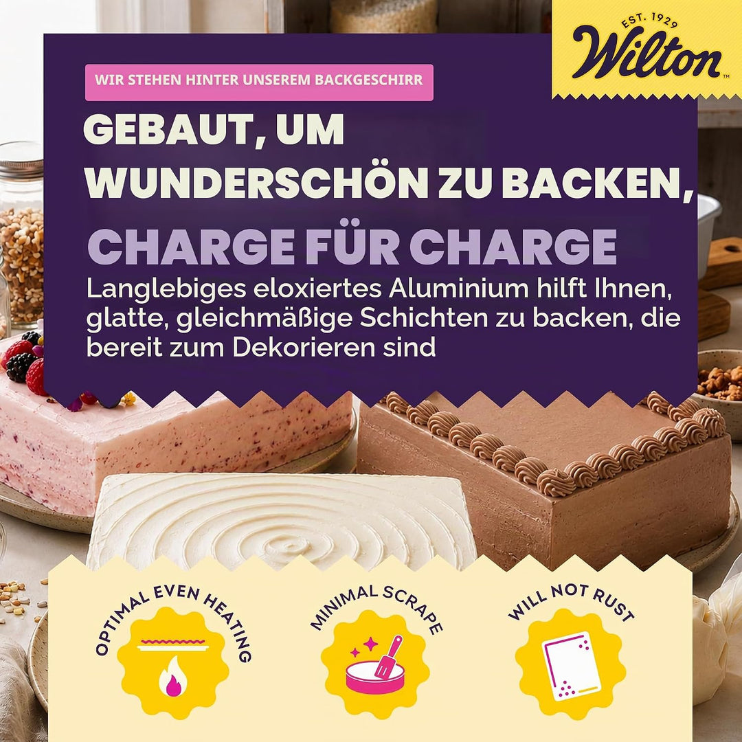 Wilton Performance Pans Quadratische Backform, 25,4 x 5 cm 10 25,4 cm (10 Zoll), Quadrat Pfanne, 10