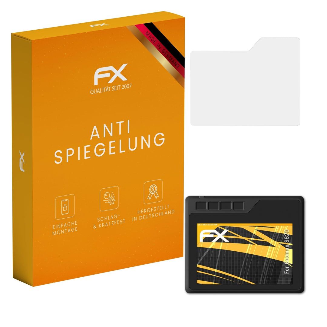 atFoliX Panzerfolie kompatibel mit Gaomon S620 Schutzfolie, entspiegelnde und stossdämpfende FX Foli