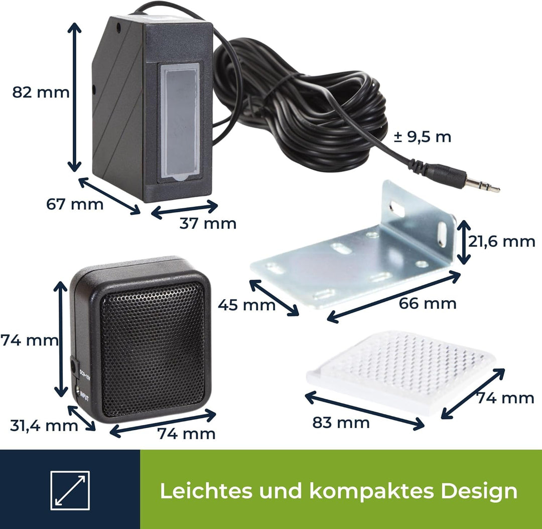 Dexlan - PEM7D IR-Durchgangsmelder mit Alarm. 221090