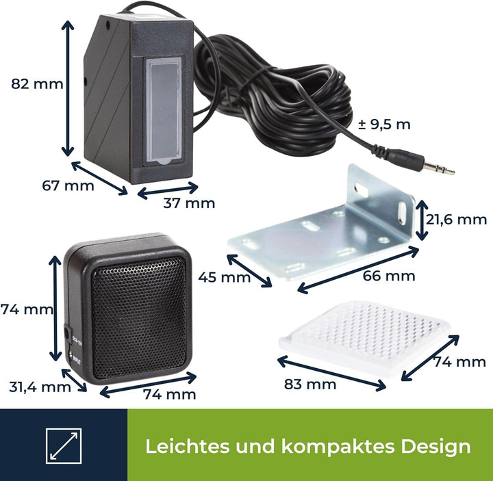 Dexlan - PEM7D IR-Durchgangsmelder mit Alarm. 221090